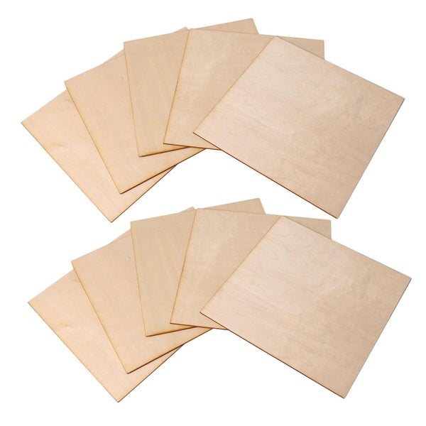 10pcs Basswood Board Wooden Plate for Craft Wooden Color 200x200x1.5mmWS1765