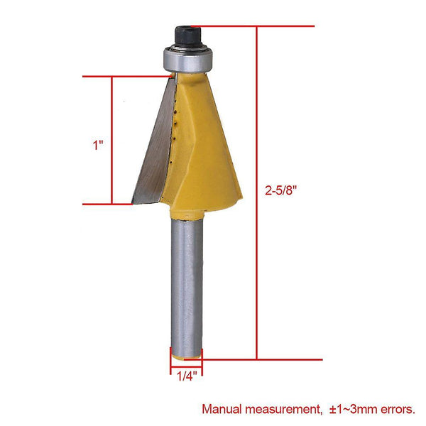 For 15 Degree Woodworking Bevel Edging Router Bit 1/4 Inch Shank WS1815