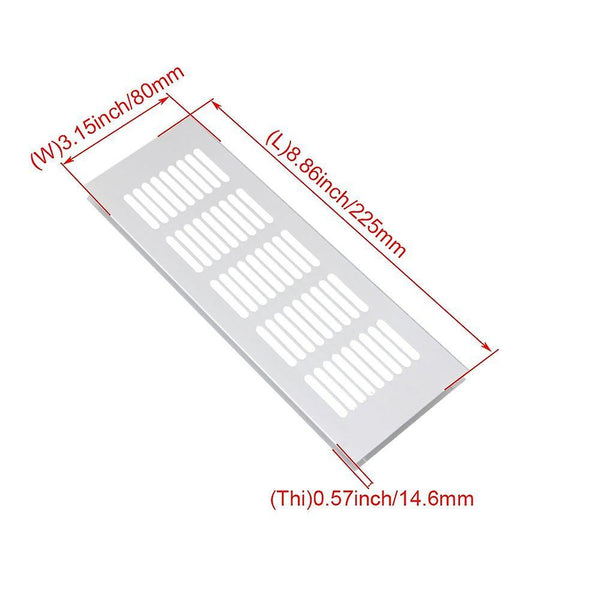 For 2pcs Aluminum Ventilation Grille 225mmx80mm WS1825