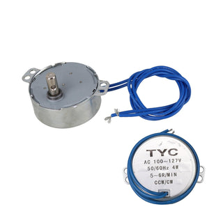 For Synchronous Motor 50/60Hz AC 100-127 V 4W 5-6 RPM CCW/CW TYC-50 Silver WS1859