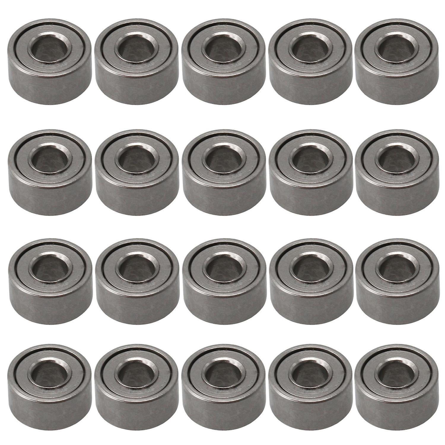 For 20pcs MR52ZZ Bearing Steel Ball Bearings Miniature 2x5x2.5mm Titanium WS1979