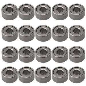 For 20pcs MR52ZZ Bearing Steel Ball Bearings Miniature 2x5x2.5mm Titanium WS1979