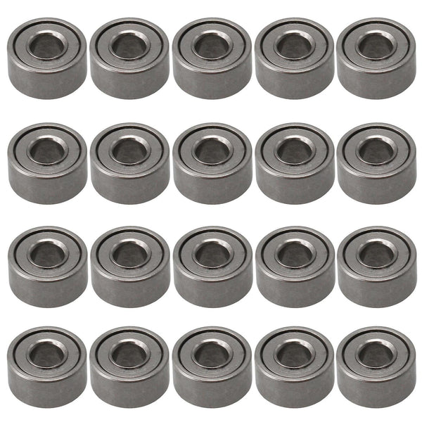 For 20pcs MR52ZZ Bearing Steel Ball Bearings Miniature 2x5x2.5mm Titanium WS1979