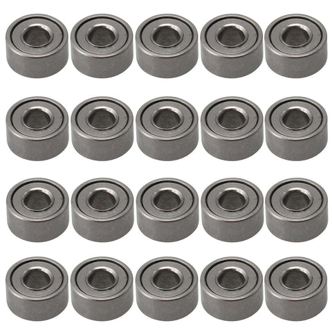 For 20pcs MR52ZZ Bearing Steel Ball Bearings Miniature 2x5x2.5mm Titanium WS1979