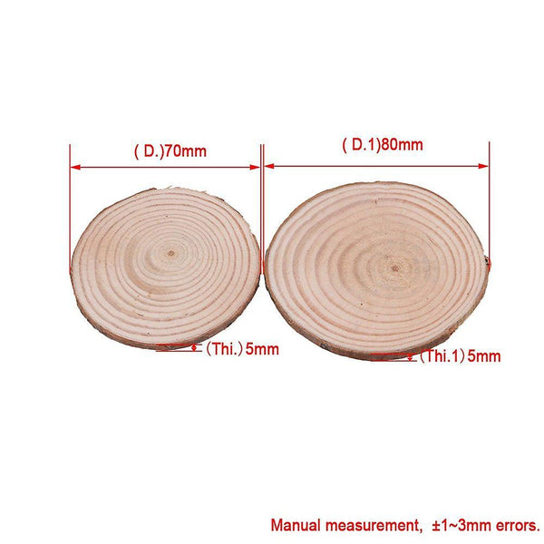 20PCS 7cm-8cm Wood Slices Round Log Discs for Arts & Crafts & OrnamentsWS2078