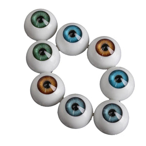 20mm 8PCS 4 Colors Half Round Acrylic Plastic Bear Animal Puppet Eyeball DollWS2220