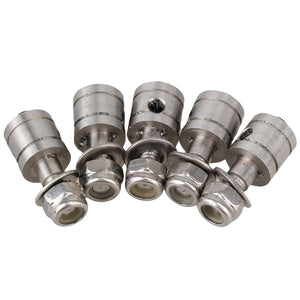 For 5pcs RC Push Rod Connector Stainless Steel Servo Rod Connectors for Model Boat WS2283