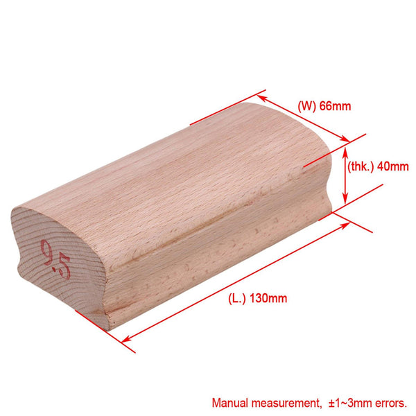 13x6.8x4.4cm Gluing Fingerboard Radius Sanding Block 9.5# BurlywoodWS2299