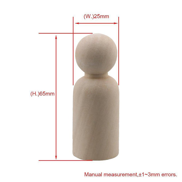 10 Piece 65x25mm Male Craft Wooden People Peg Doll Wedding Cake TopperWS2327