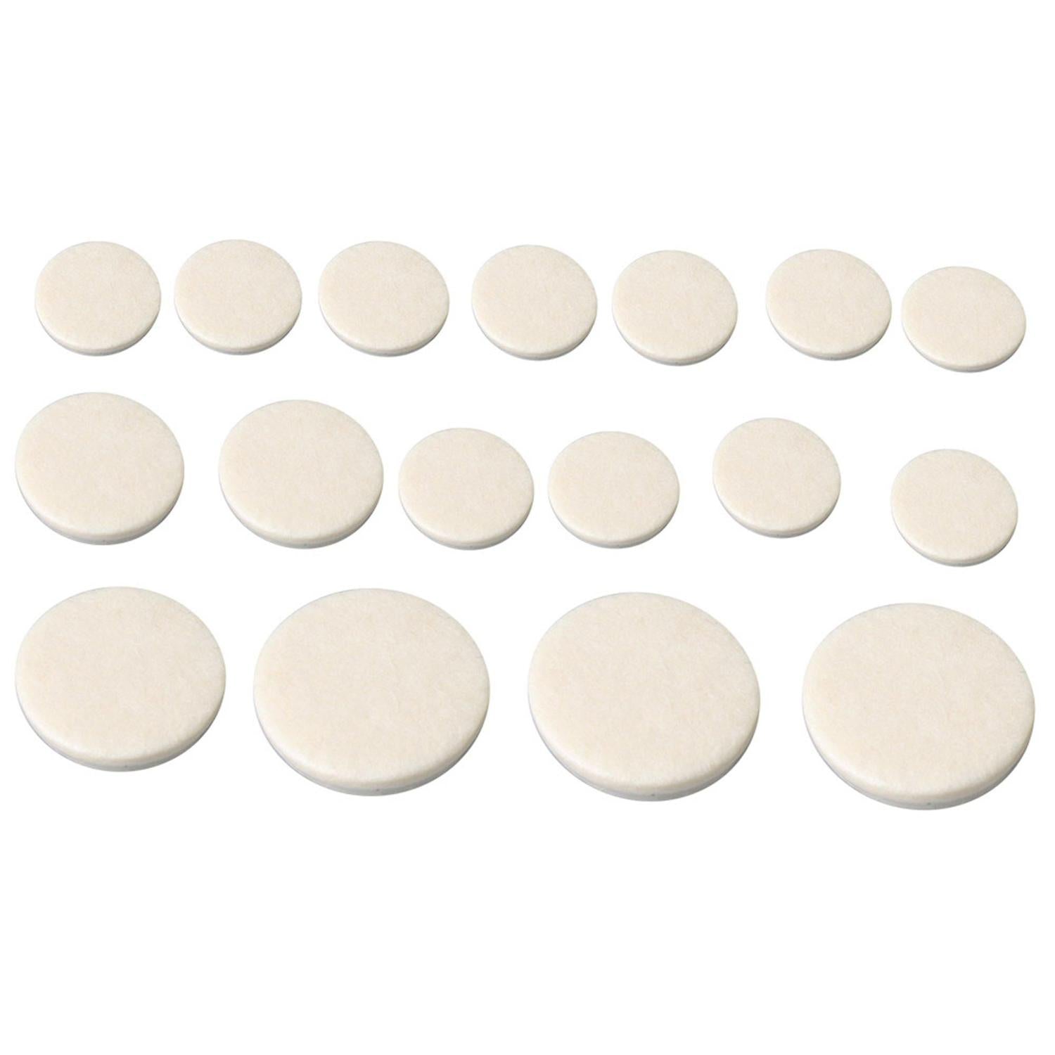 For 17x Dia 9mm 11mm 14mm 16mm White Clarinet Pads Double Layer for Woodwind WS2439