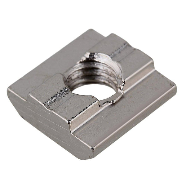 For 30pcs T Sliding Nut M8 Thread for 30 Series European Plated Carbon Steel Silver WS2565