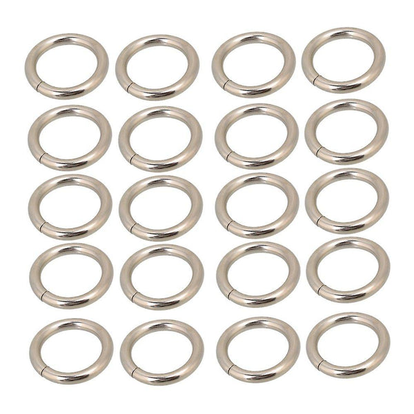 For 20pcs 2cm Silver Color Round Metal Ring Retainer Buckle WS2664