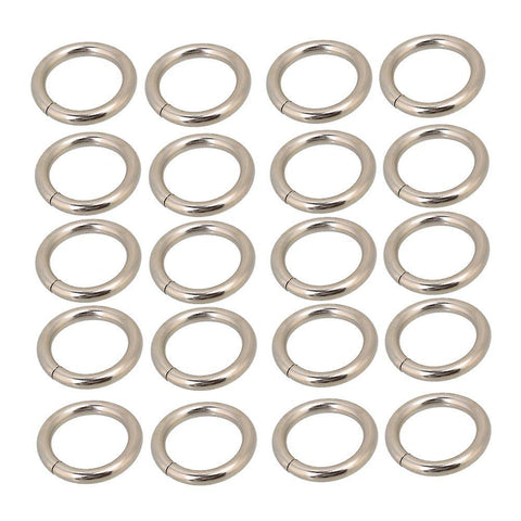 For 20pcs 2cm Silver Color Round Metal Ring Retainer Buckle WS2664