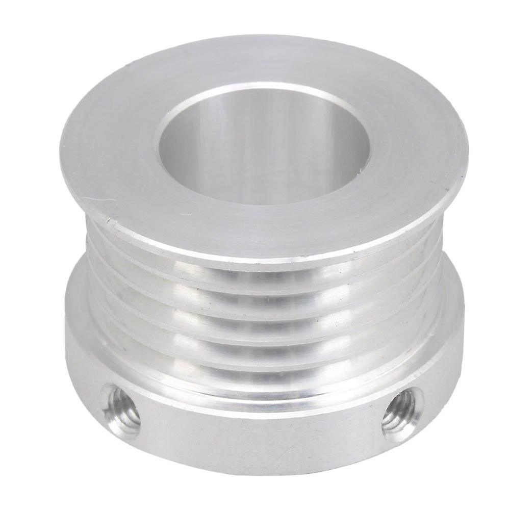 For V-Type Belt Pulley 5 Slots 16mm Inner Bore Dia 31mm Dia Silver WS2652