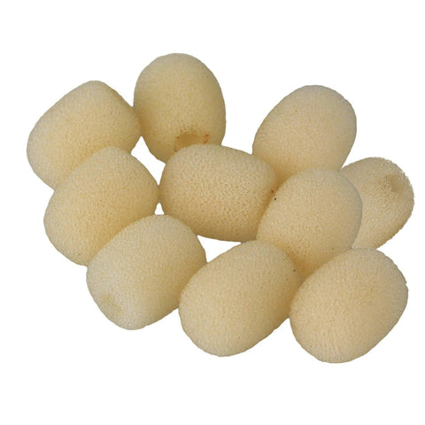 10pcs Yellow Wind Shield Mic Foam Cover EY-M02 for Loudspeaker Lapel MicrophoneWS2691