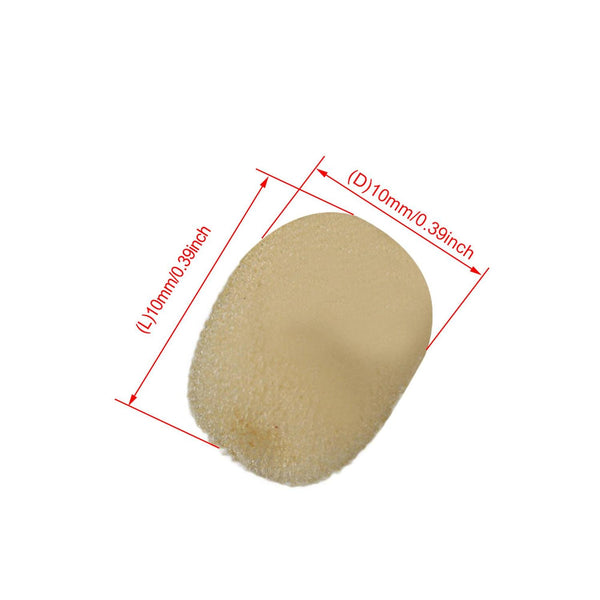 10pcs Yellow Wind Shield Mic Foam Cover EY-M02 for Loudspeaker Lapel MicrophoneWS2691