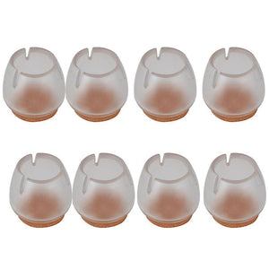 For 8pcs Non-slip Silicone Chair Feet Protector 1.6-2cm WS2695