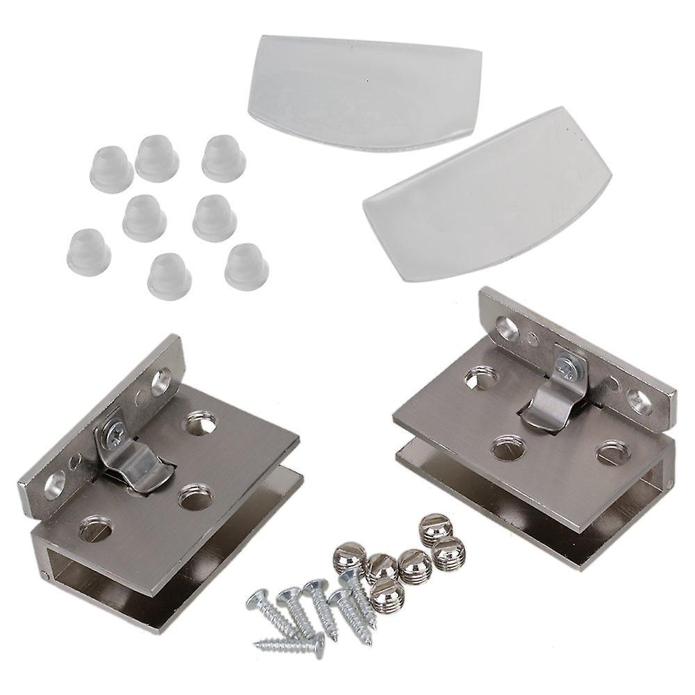 For 2pcs Bathroom WC Cabinet Cupboard Glass Door Hinge 5.6*6*1.6CM WS2696