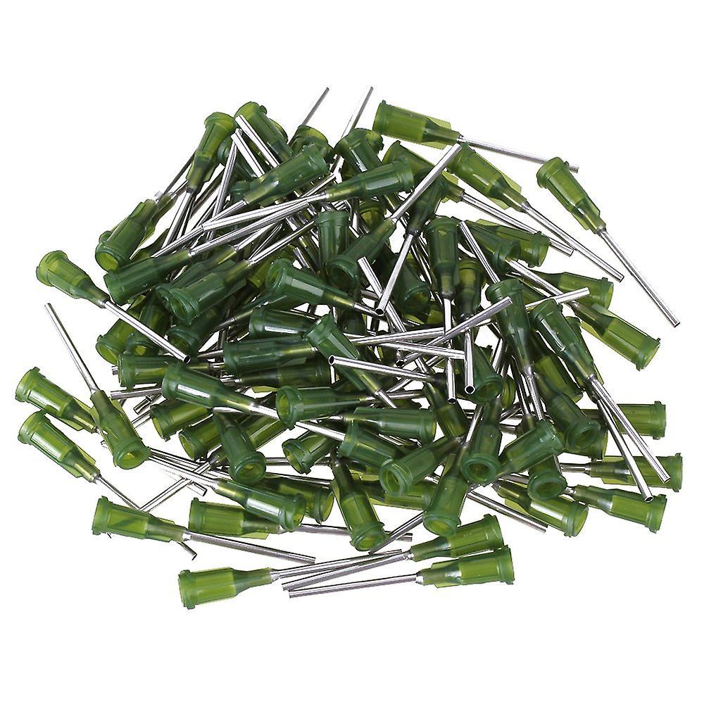 100PCS Dispensing Needles Blunt Tip 14Ga Adhesive Glue Tool OliveWS2726