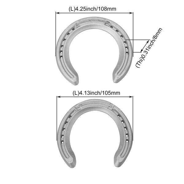 4pcs Aluminum Alloy Horseshoes Kit for Horses & Indoor Or Outdoor GamesWS2776