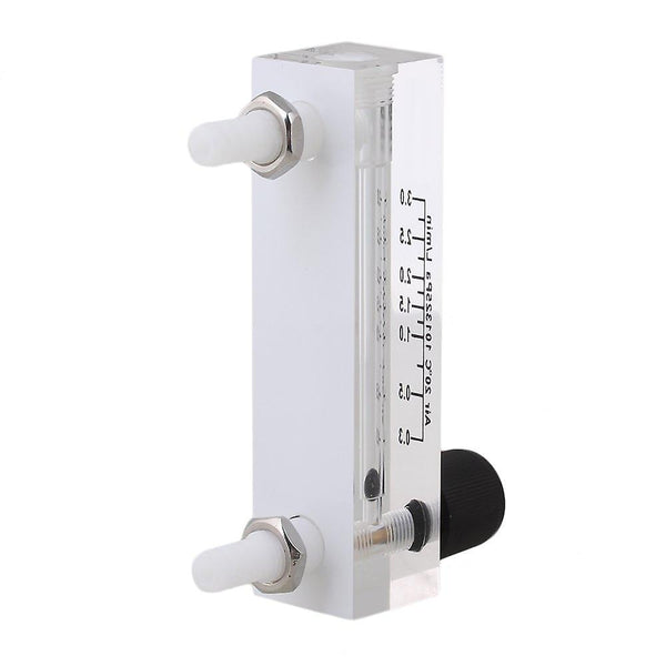 For LZQ-6 Oxygen 0-3LPM Adjustable Acrylic Metal Fitting Gas Flowmeter Black White WS2824