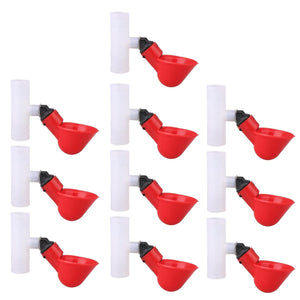 For 10pcs 1.9cm ID Automatic Poultry Drinking Cups Poultry Supplies WS2950