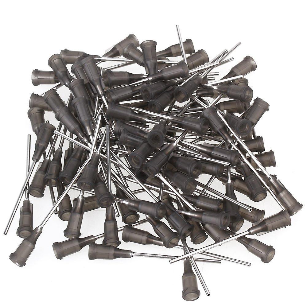 100PCS Dispensing Needle Blunt Tip for Liquid Dispenser 16Ga GreyWS3049