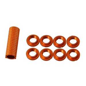 8pcs Switch Nuts Orange RC Transmitter Remote Switch Nuts for SpektrumWS3070