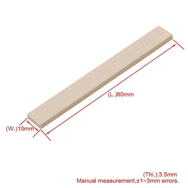 For 10pcs 80mm Length Square Balsa Bamboo Wood Strips for Model Making WS3184