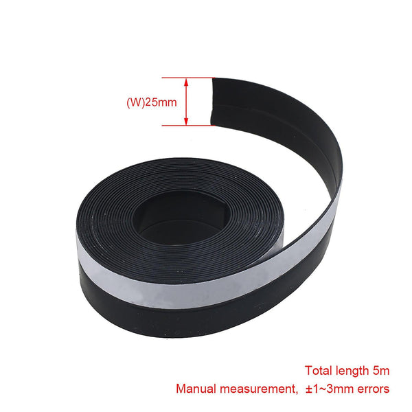 For 2pcs 5 Meters Rubber Dust and Noise Insulation Weather Stripping Seal WS3403