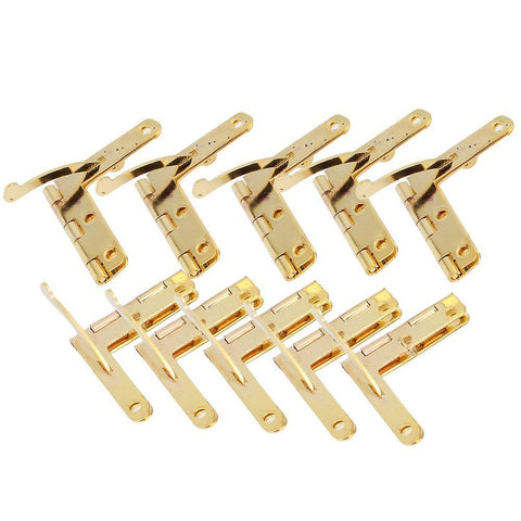 10Set 33x30mm Gold Jewellery Box HingeWS3405