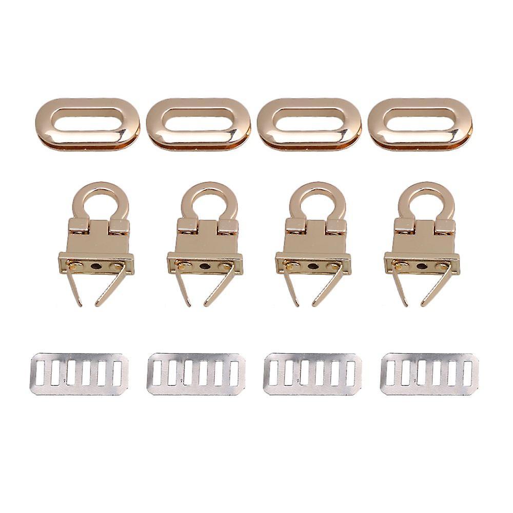 4pcs Light Golden Turn Lock for Handbag Craft ClaspWS3412