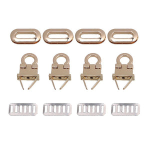 4pcs Light Golden Turn Lock for Handbag Craft ClaspWS3412