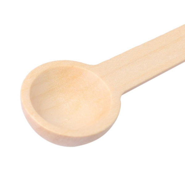 50pcs 75*24mm Wood Kitchen Flavor Salt Sugar Wooden SpoonWS3342