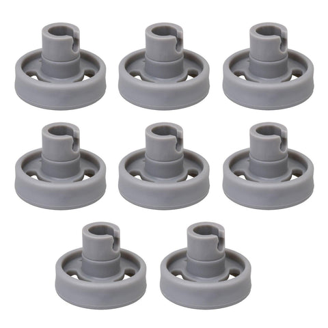 8pcs Dishwasher Lower Rack Wheel and Stud WD12X10231 replacement for GEWS3665