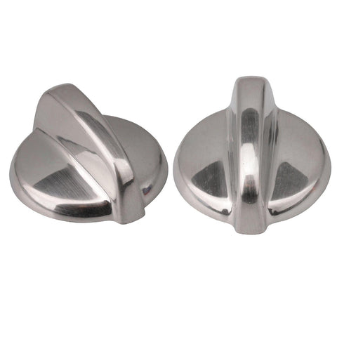 2pcs Silver Stove Oven Knob replacement Part WB03T10295 5.6x5x2.3cmWS3713