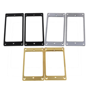 6PCS Metal Flat Humbucker Pickup Frame Cover Plate Chrome & Black & GoldWS3828