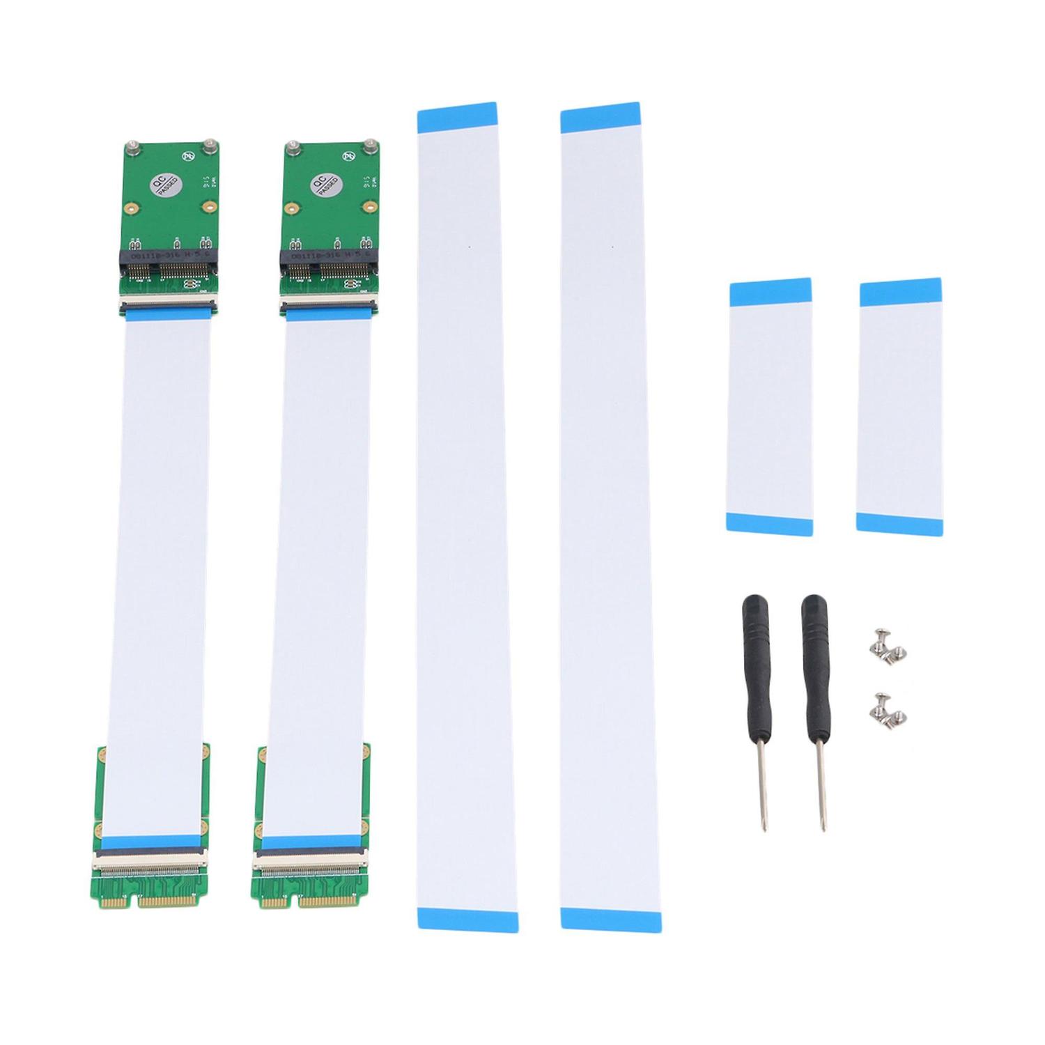 2pcs Mini PCI Express PCI-e Card Extender 52Pin Male to Female ExtensionWS3848