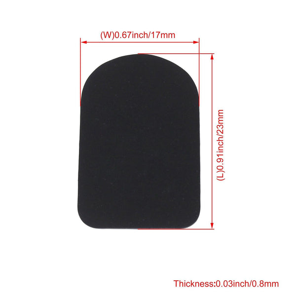 40pcs 0.8mm Type 2 Black Trapezoid Shape Mouthpiece Patches PadsWS3883