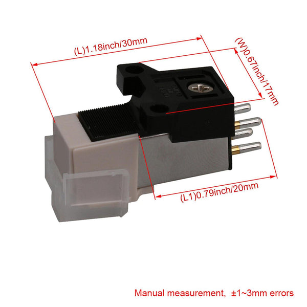 White Color Turntable replacement Needle Record Phono Cartridge UniversaWS4163