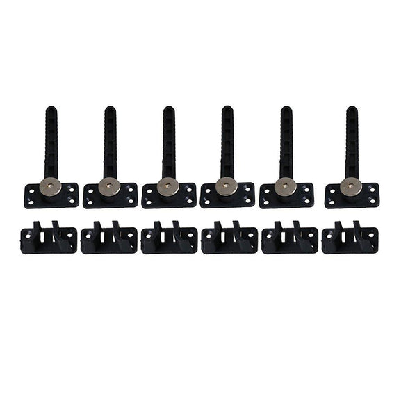 For 6Set Couch Sofa Plastic Invisible Connector Brackets Black WS4337