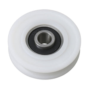 For 8x45x11.5mm U Type White Bearing Rail Pulley Passive Rolloer Wheel WS4308