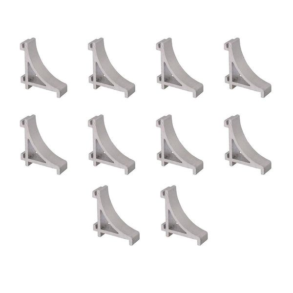 10pcs 2.3CM Aluminum Alloy Silver Refrigerator Shelf Support HooksWS4498