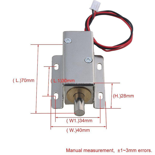 For DC24V Electric Lock Assembly Solenoid Lock for File Cabinet Drawer Door WS4539