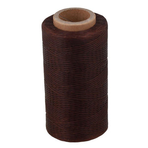 200 Meter 1mm 150D Brown Leather Sewing Flat Waxed Polyester Thread Cord DIYWS4548