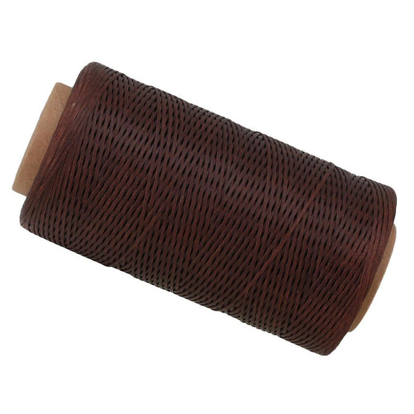 200 Meter 1mm 150D Brown Leather Sewing Flat Waxed Polyester Thread Cord DIYWS4548