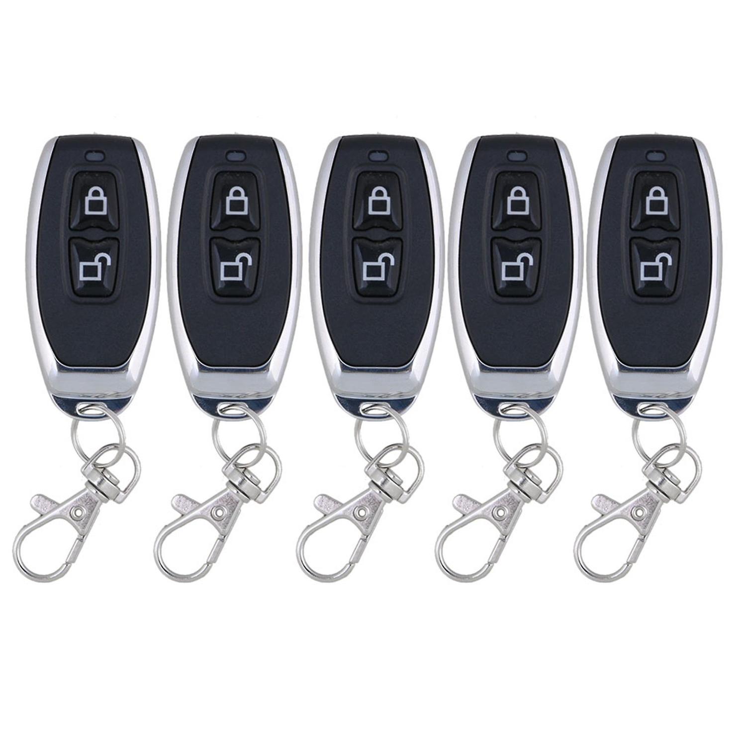 5PCS Garage Door 433MHz 2CH Wireless Remote Control Metal 30M 1527 ChipWS4557