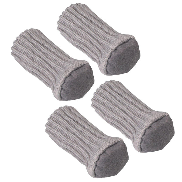 24pcs Chair Leg Socks High Elastic Floor Caps Light GreyWS4603