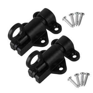 2PCS Black Automatic Self Closing Latch Bolt Lock with Screw for CabinetWS4810