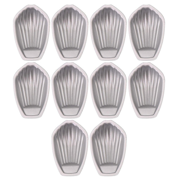 10pcs Madeleine Biscuit Shell Shaped Molds Single Baking MoldWS4796